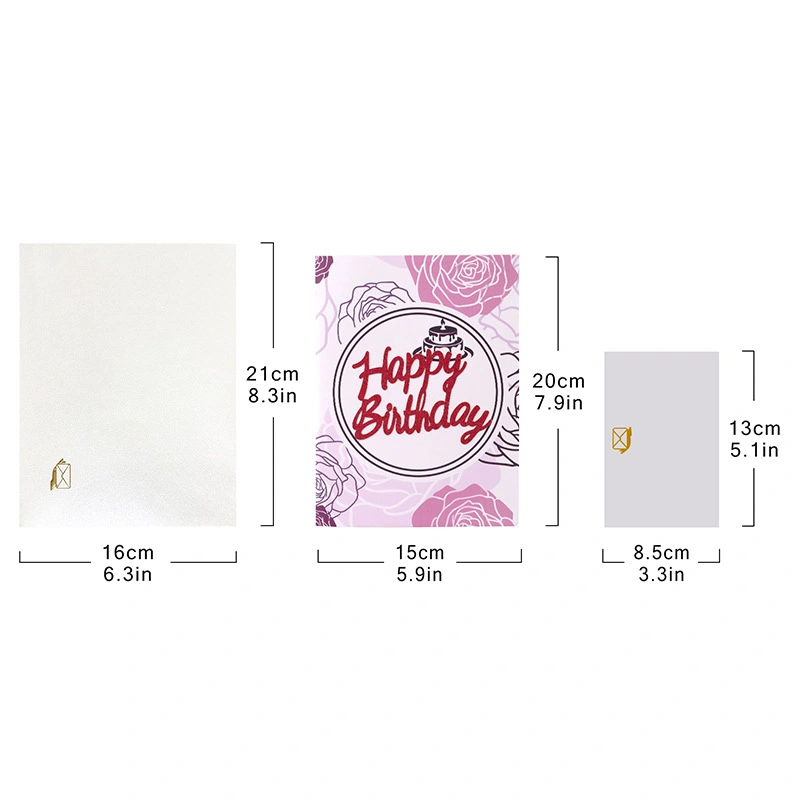 corporate 3d birthday card printing service wholesale