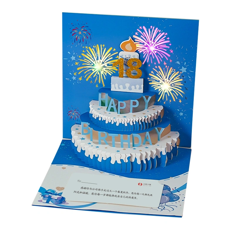 corporate 3d birthday card printing service wholesale