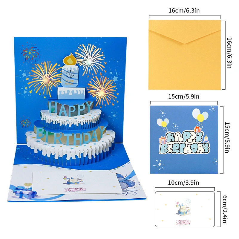 corporate 3d birthday card printing service wholesale