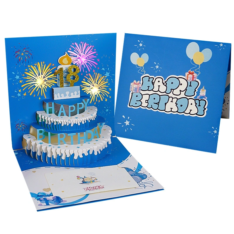 corporate 3d birthday card printing service wholesale