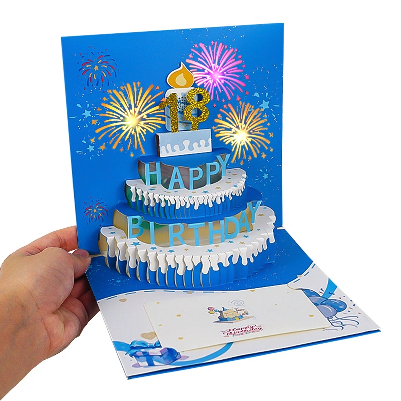 corporate 3d birthday card printing service wholesale
