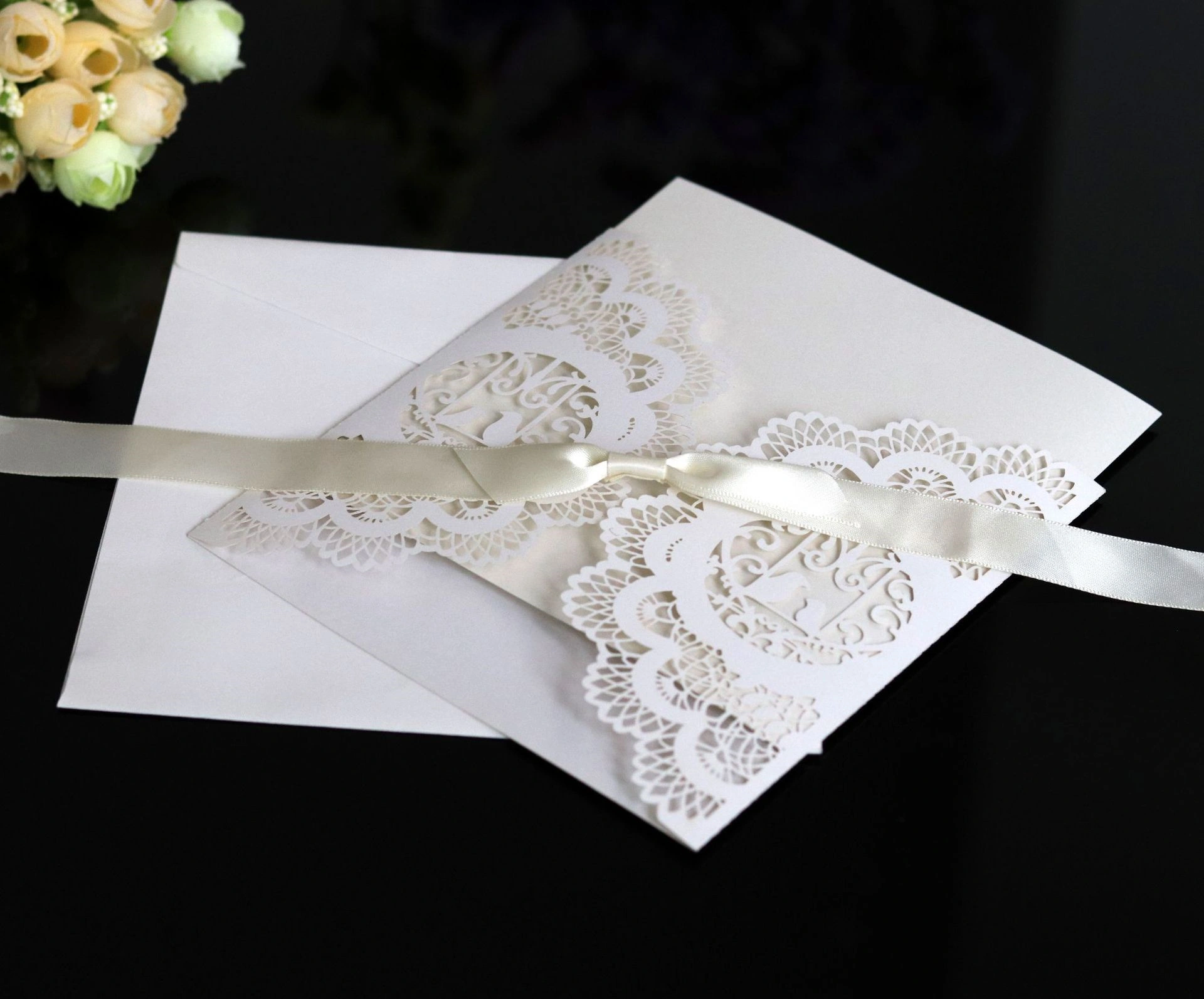 Wholesale Lace Paper Cards | Bulk Laser Cut White Corporate