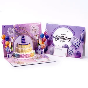 corporate 3d birthday card printing service wholesale