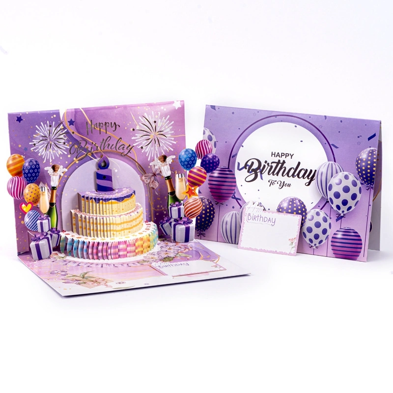 corporate 3d birthday card printing service wholesale