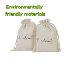 Bamboo Cotton Linen Drawstring Bags