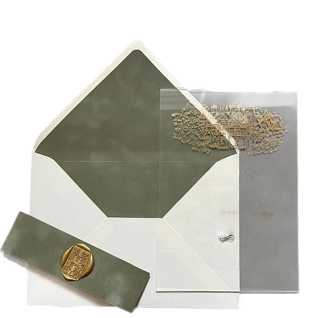 luxury wax seal wedding invitations | wholesale bulk