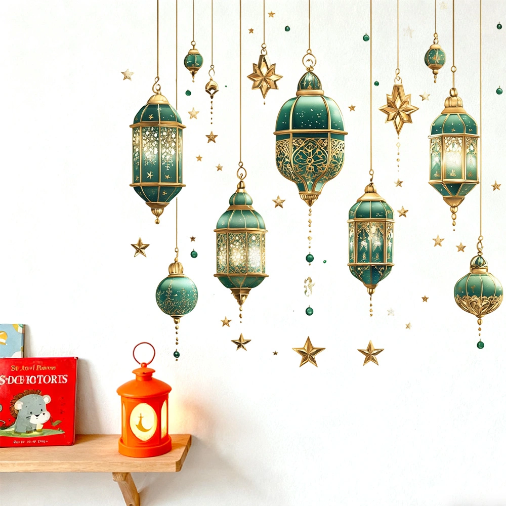 ramadan lantern wall stickers | eco friendly removable decals