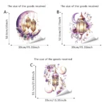 ramadan lantern wall stickers | eco friendly removable decals